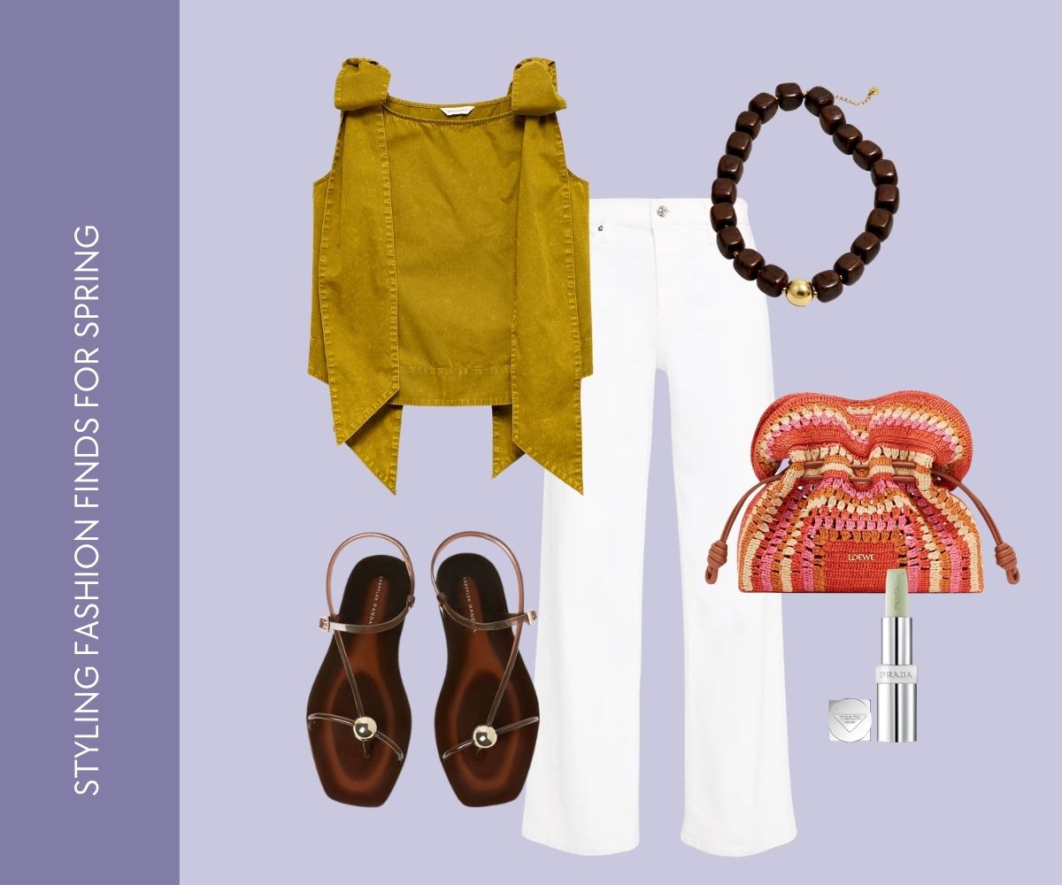 Styling under $200 fashion finds collage. 