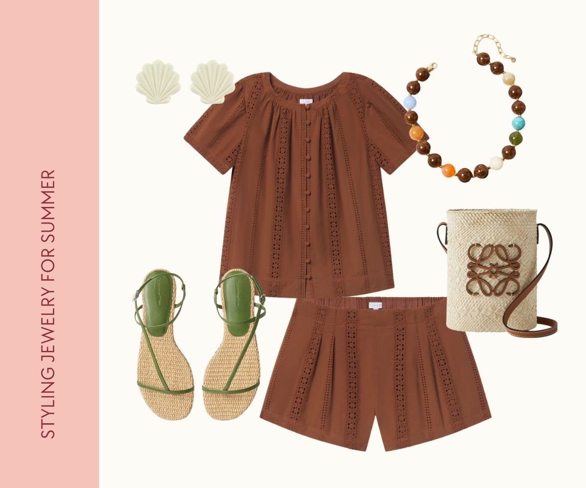 Styling jewelry to wear this summer collage.