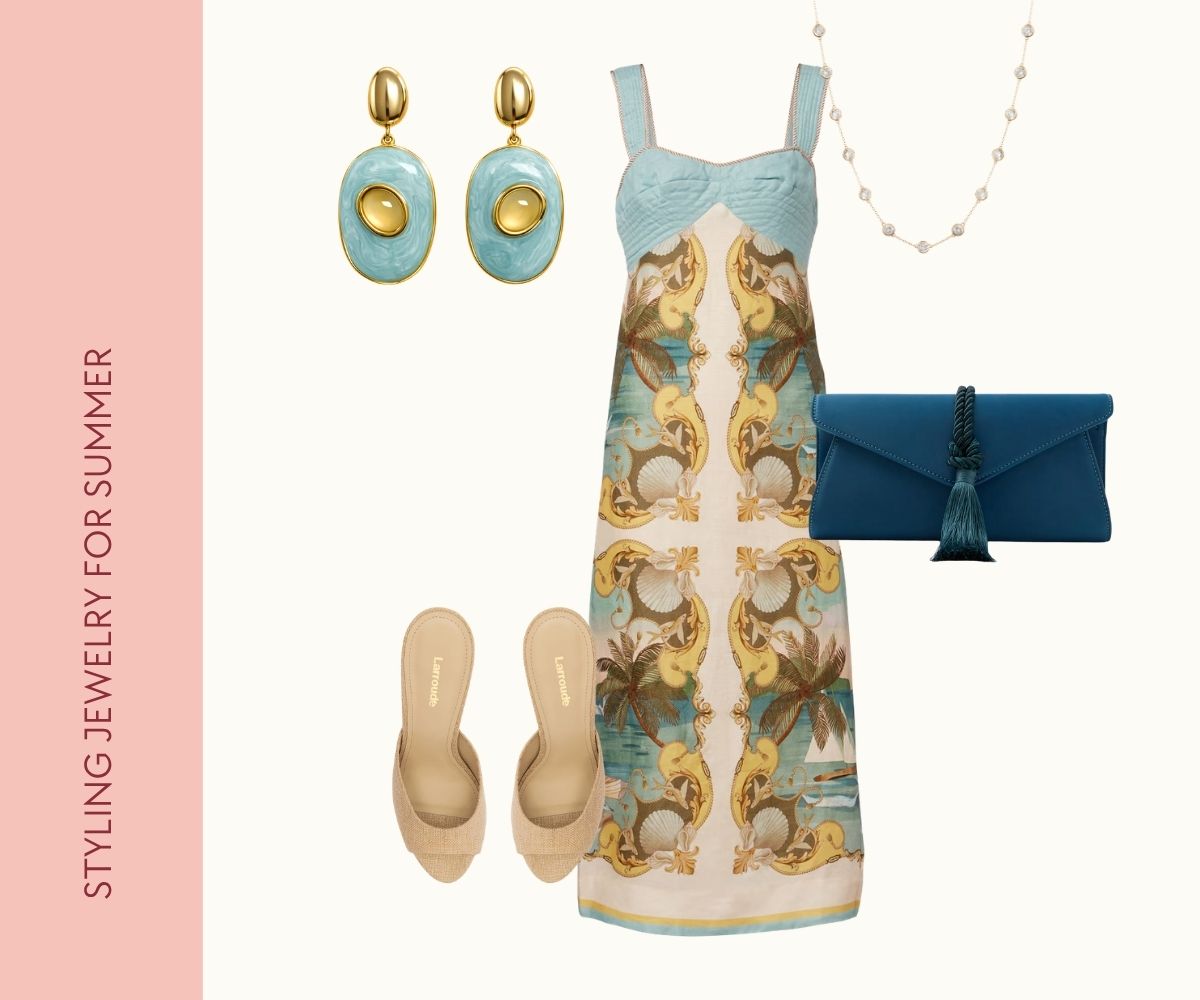 Styling jewelry to wear this summer collage.