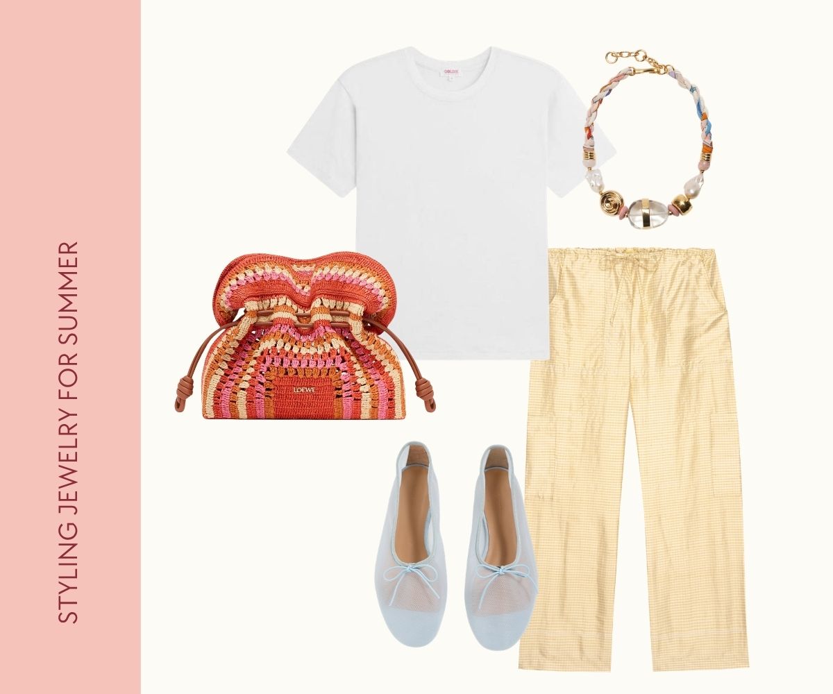 Styling jewelry to wear this summer collage.