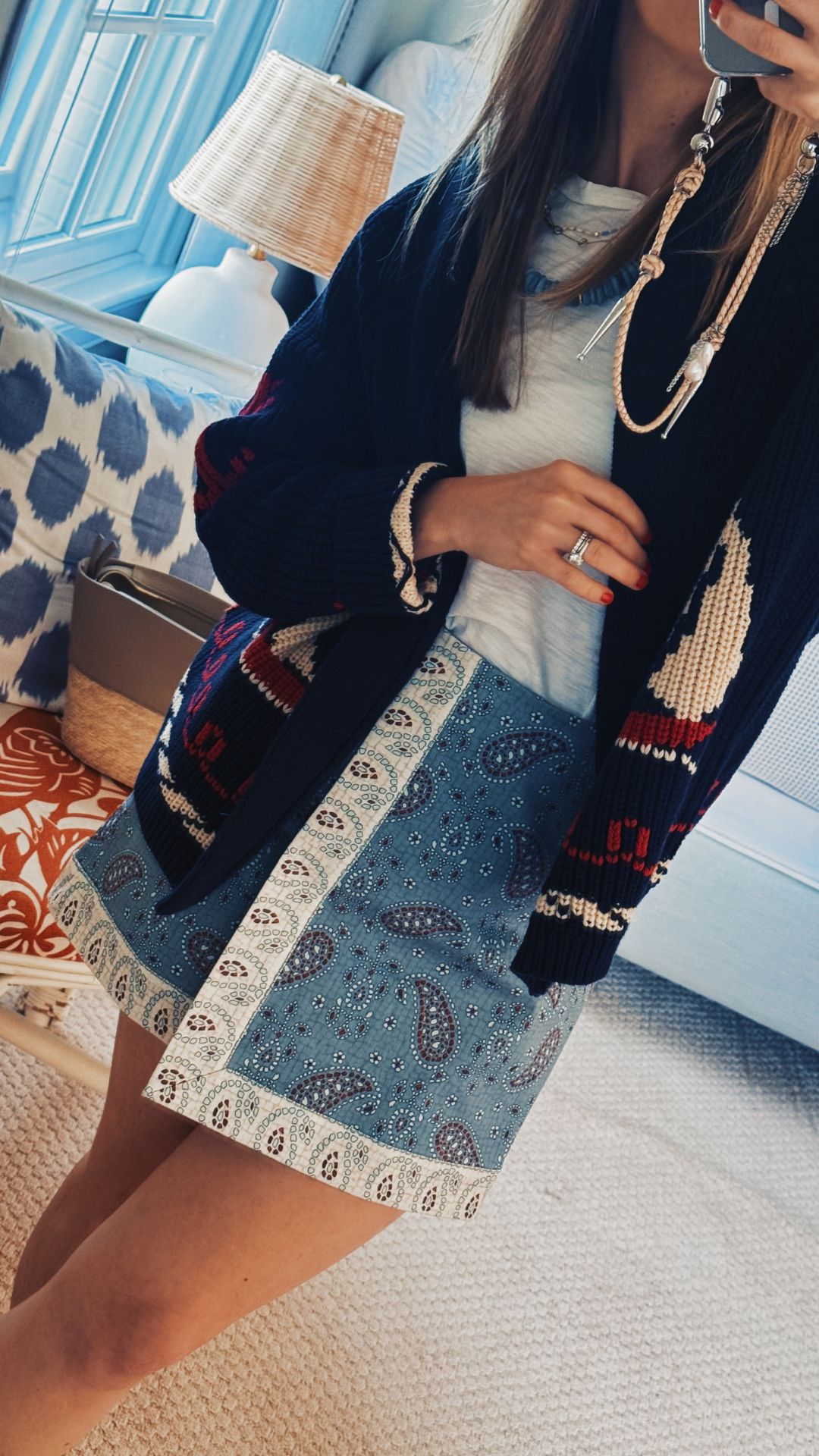 wrap mini skirt