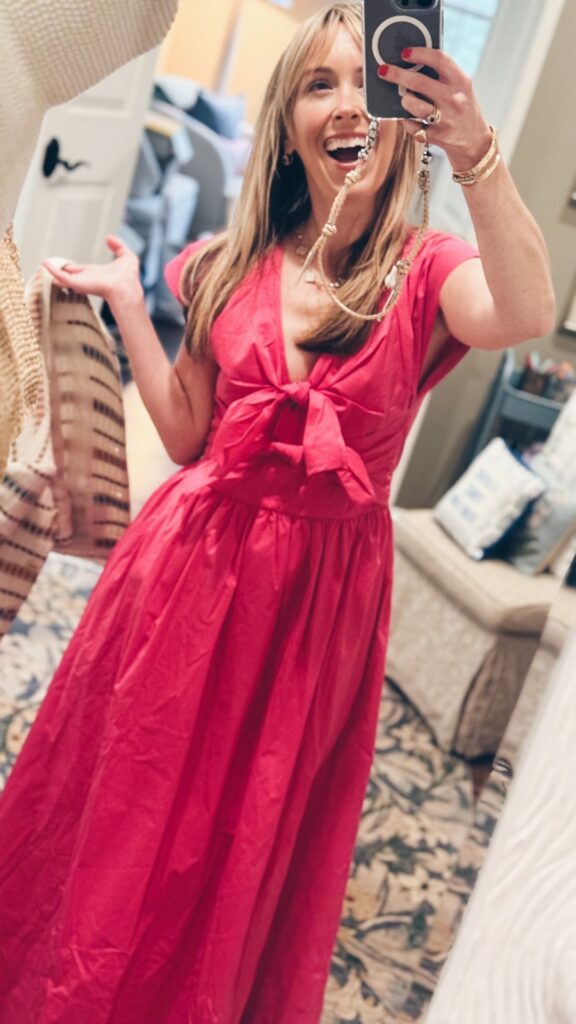 pink dress