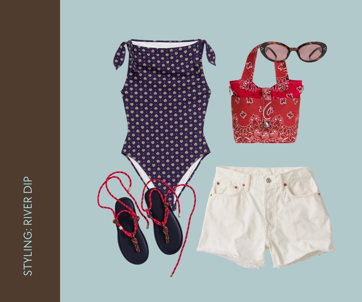 Styling river dip collage.