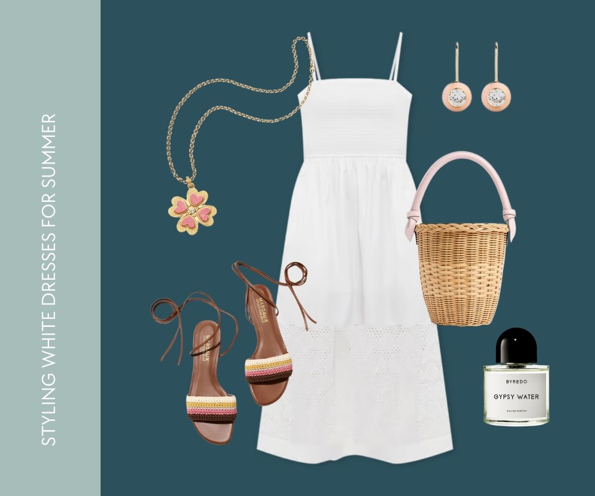 Styling dresses for summer collage. 