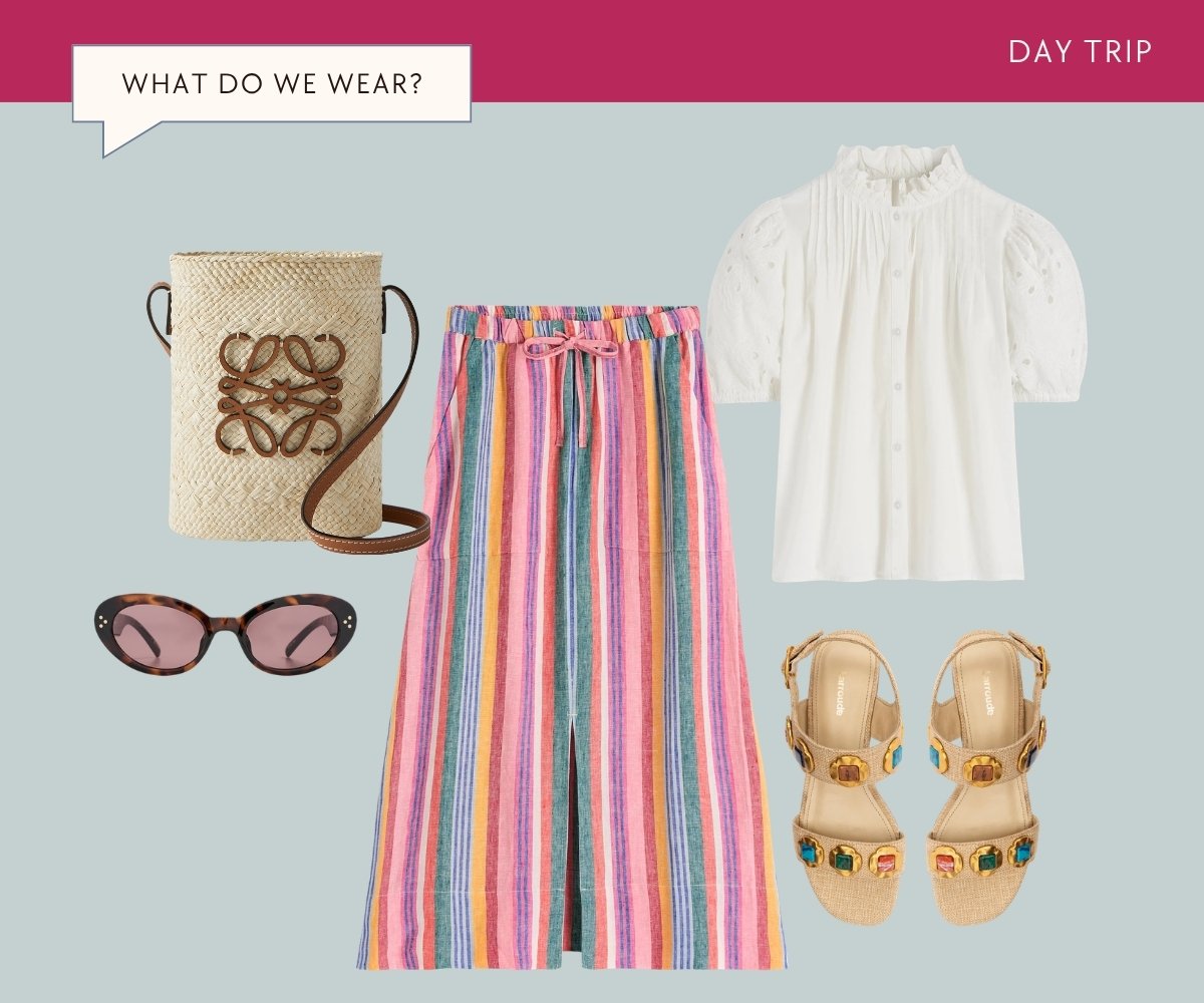 What to wear: day trip collage.