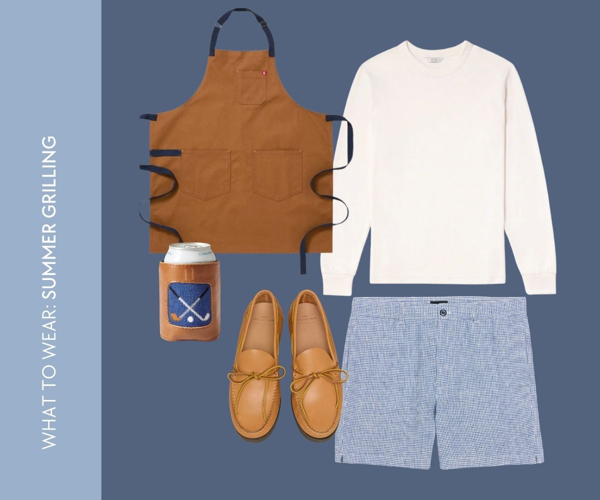 What to wear: summer grilling collage. 