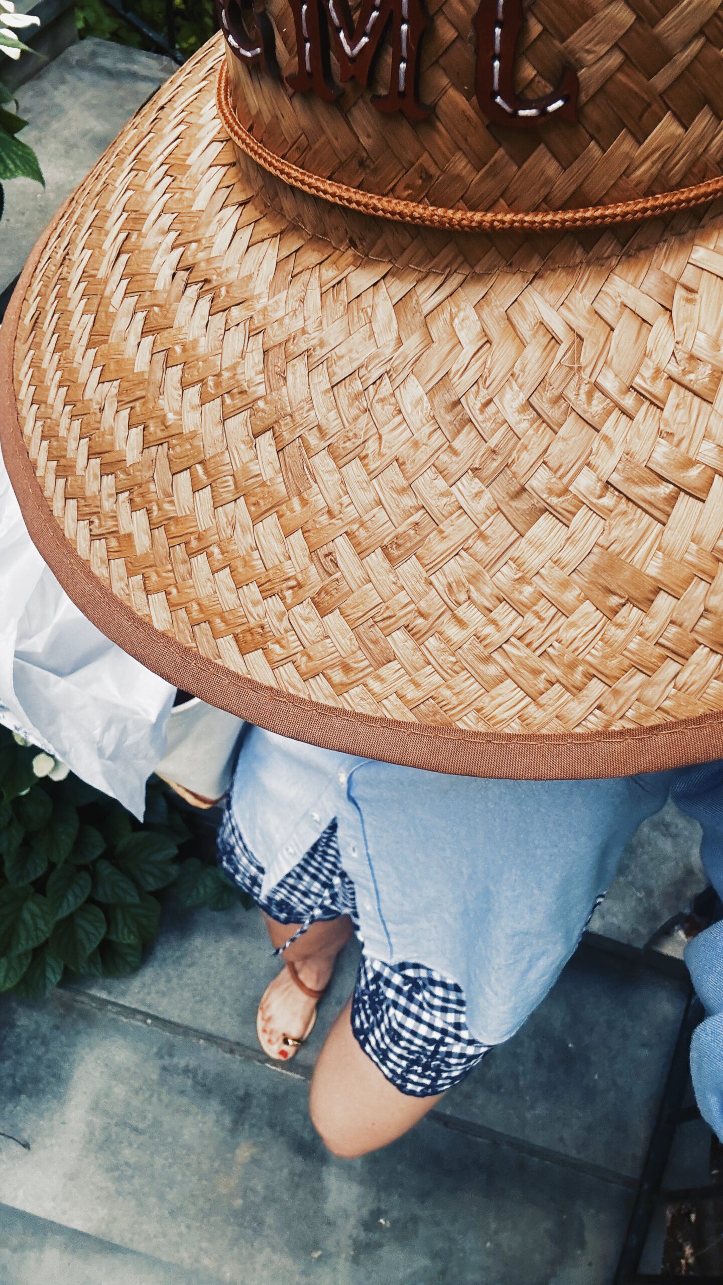 Denim button down