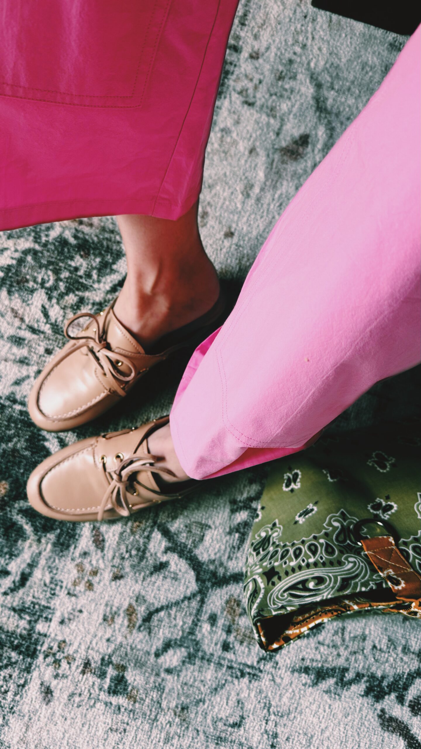 nude loafer slides 