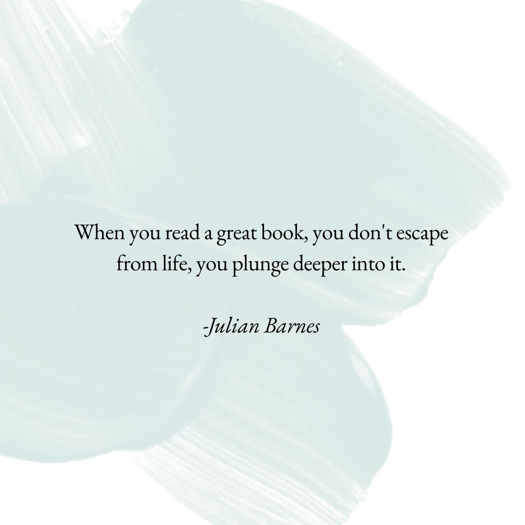 Julian Barnes quote on reading