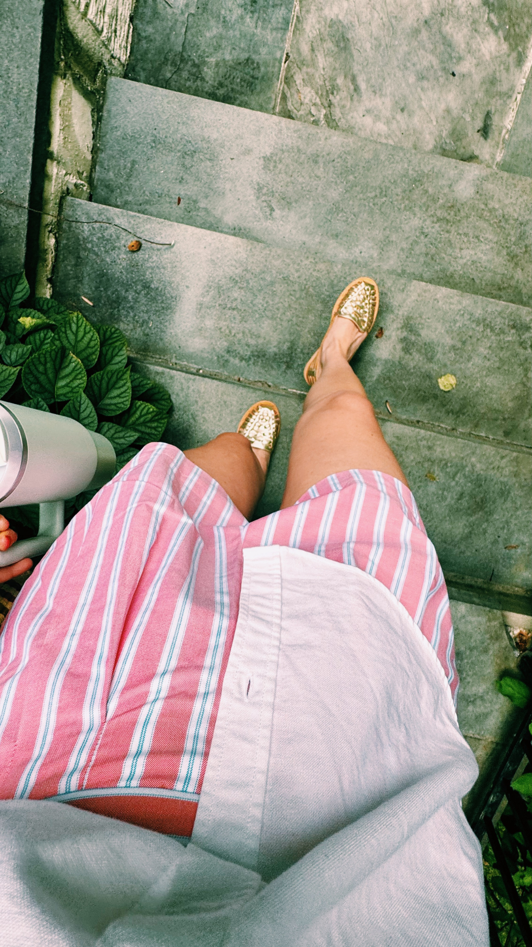 gold sandals