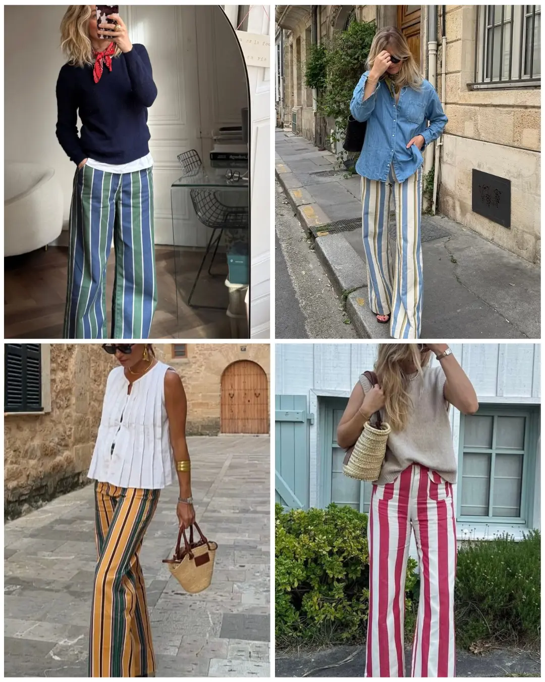 Striped jeans street style 2026