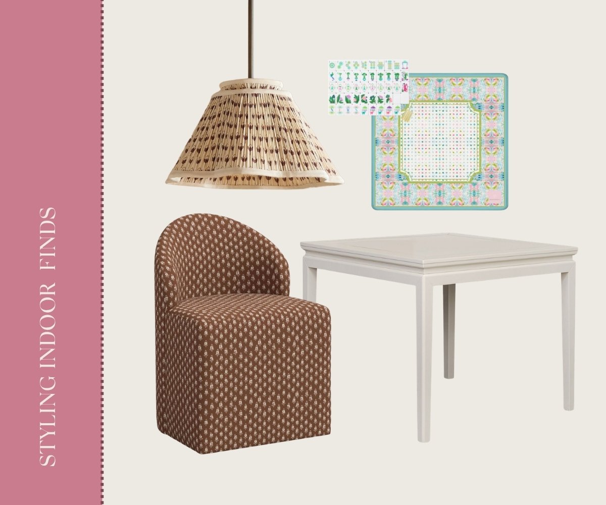 Styling indoor finds collage.