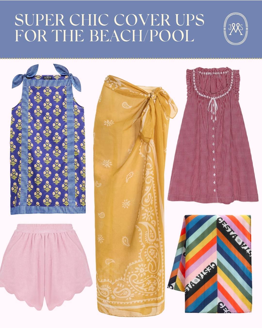 Super chic cover ups for the beach/pool collage. 