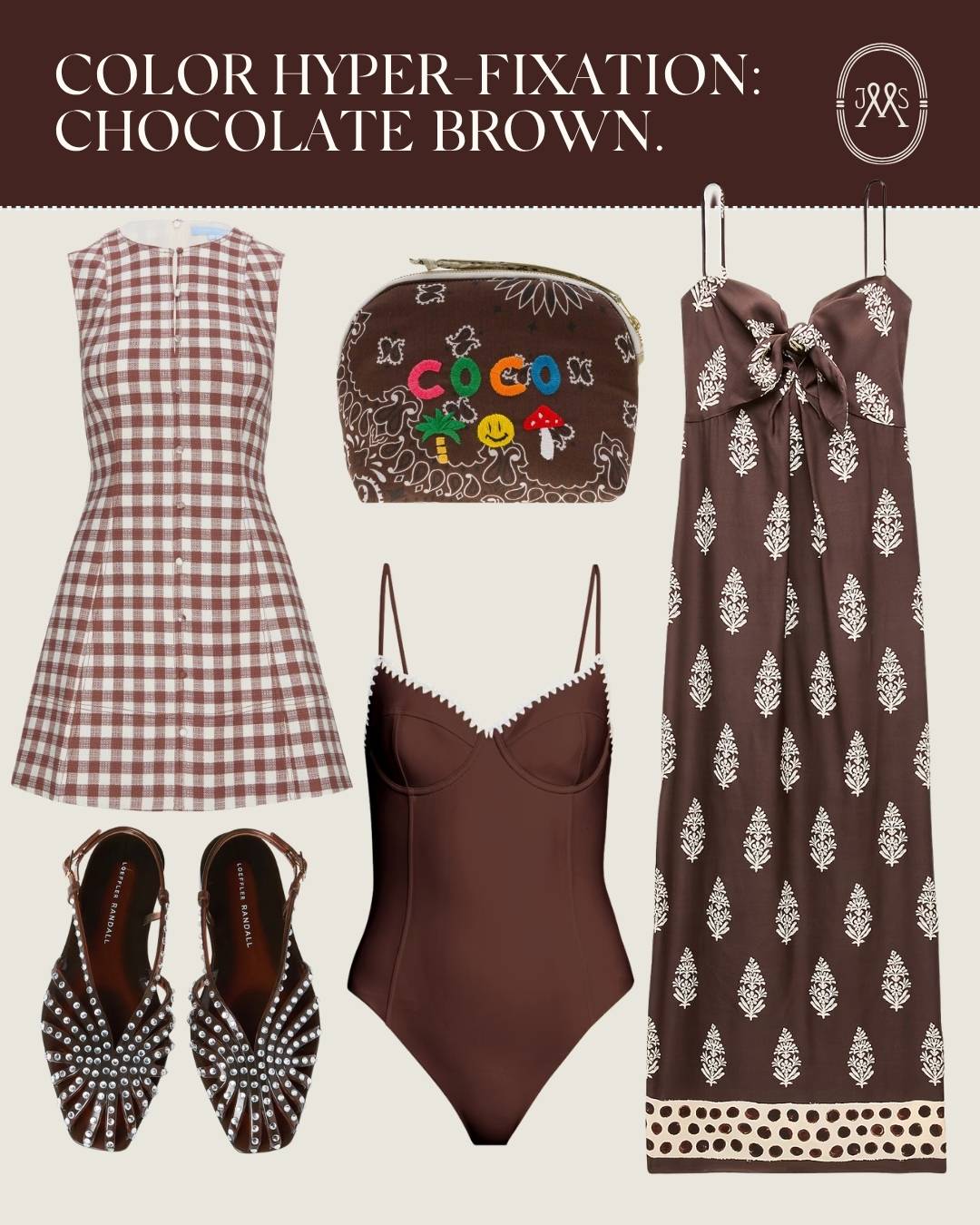 Color hyper-fixation: chocolate brown collage.