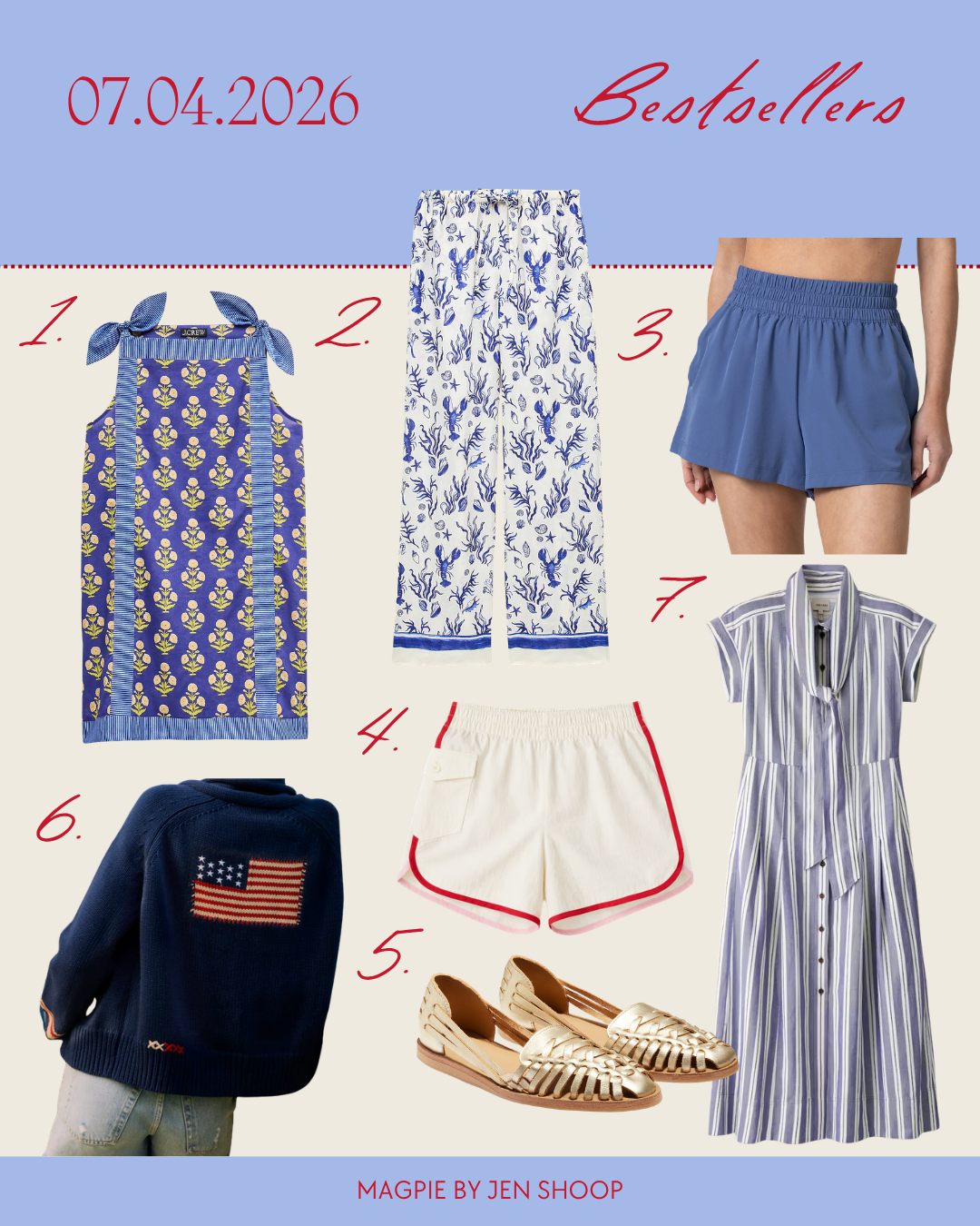 best sellers fourth of july styling