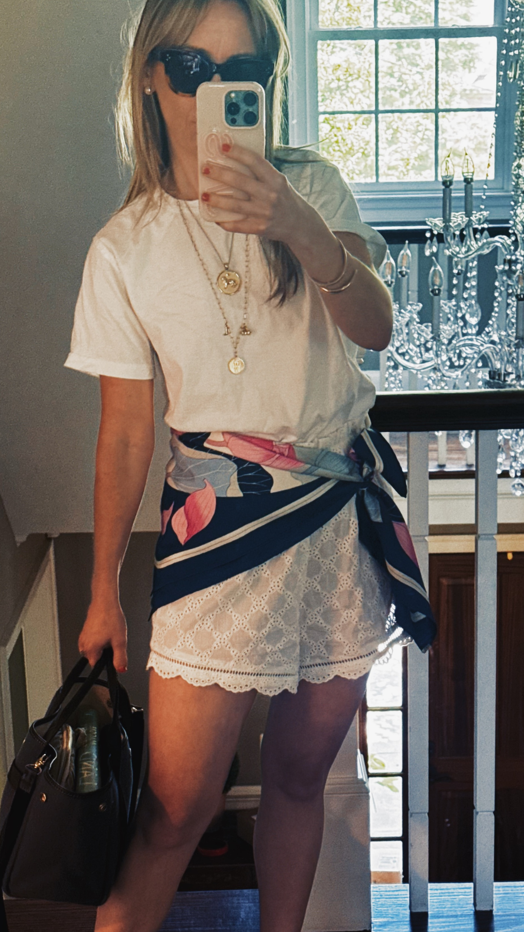 eyelet shorts 