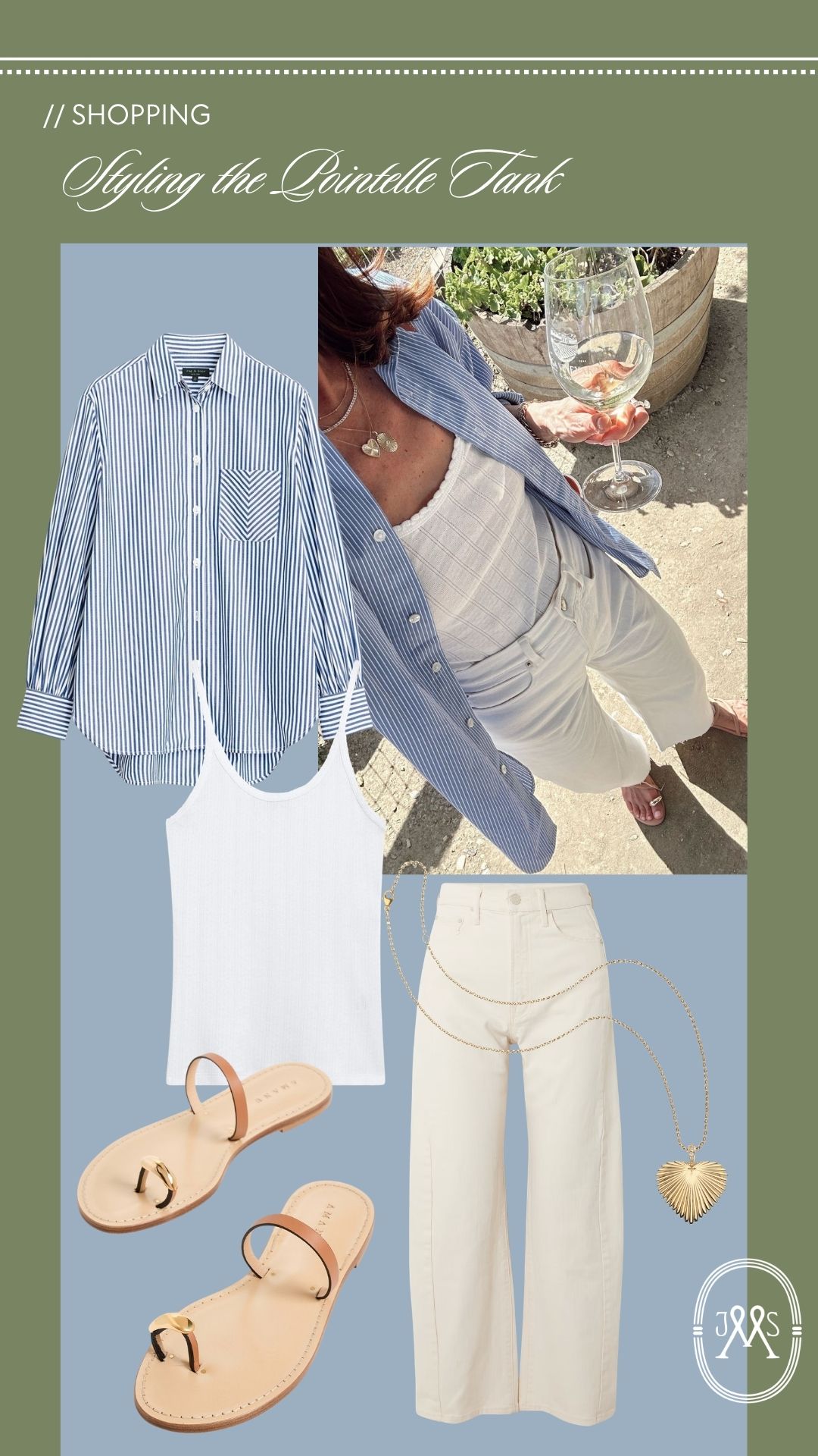pointelle tank styling