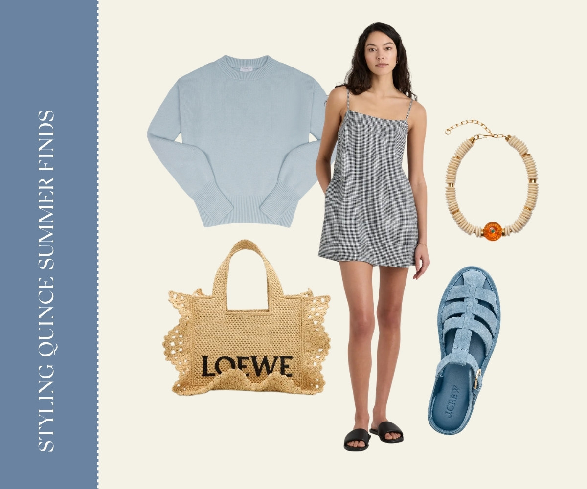 Styling quince summer finds collage.
