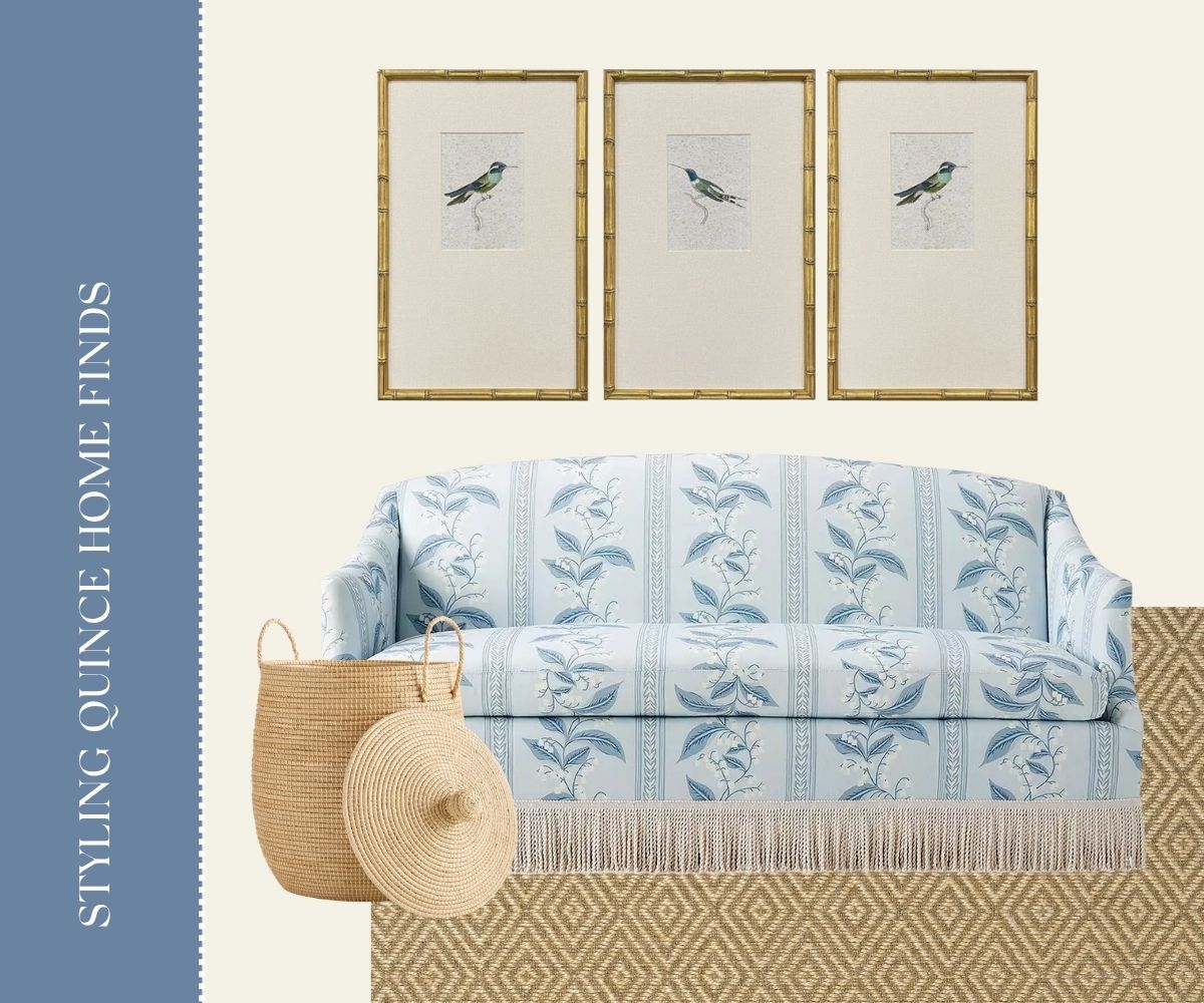Styling quince summer finds collage.