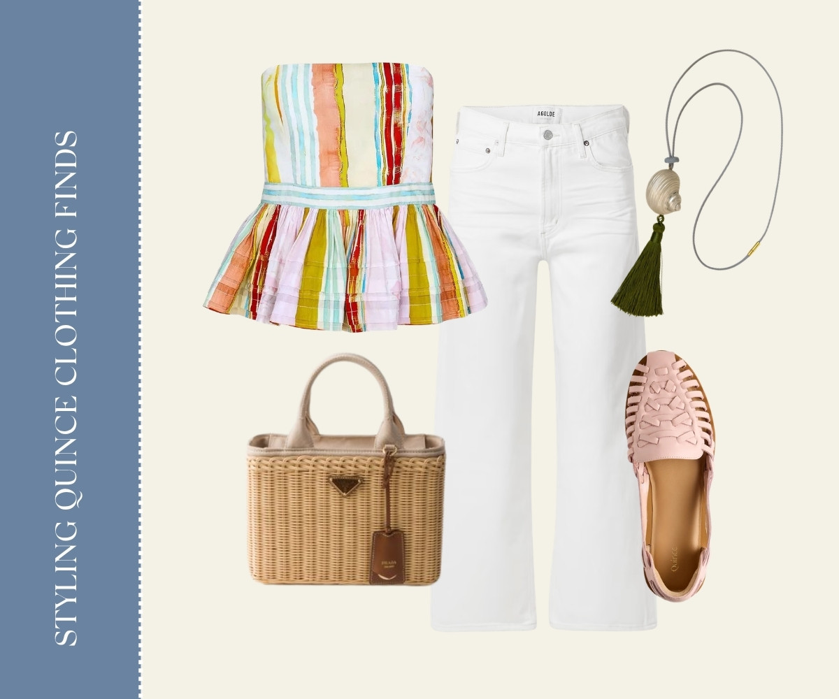 Styling quince summer finds collage.