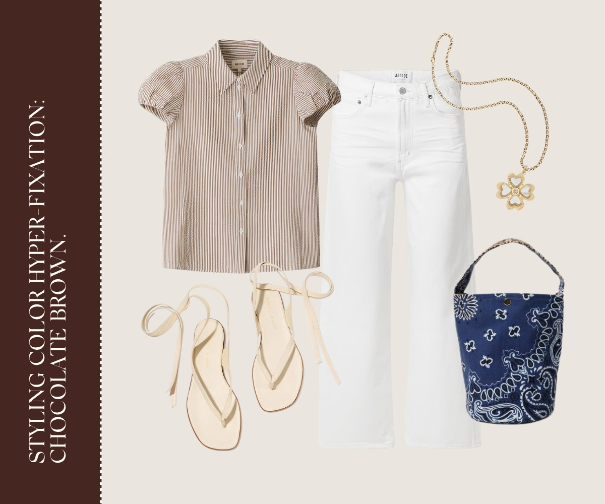 Styling color hyper-fixation: chocolate brown collage.