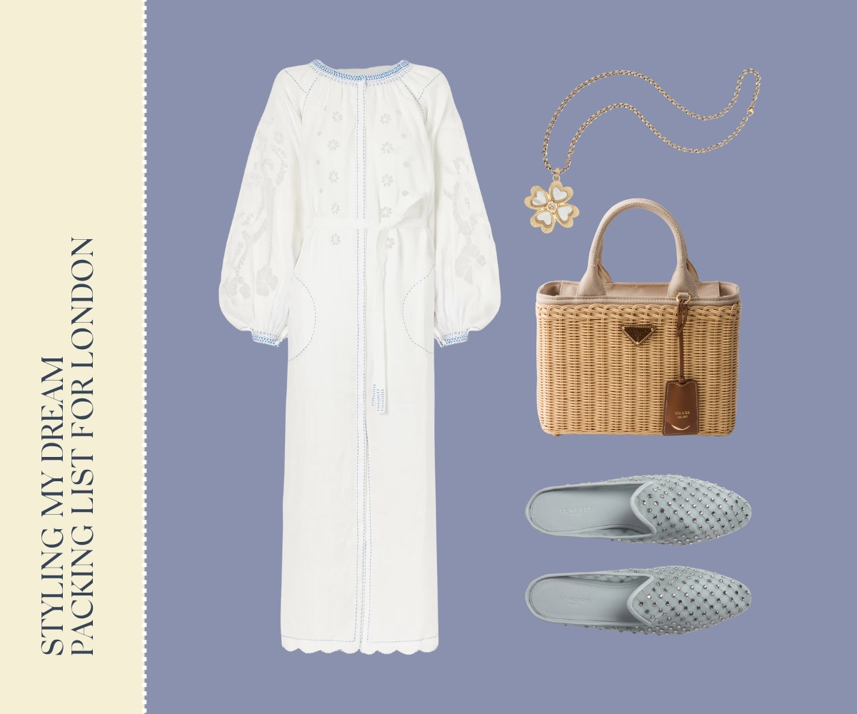 Styling my dream packing list for London collage.