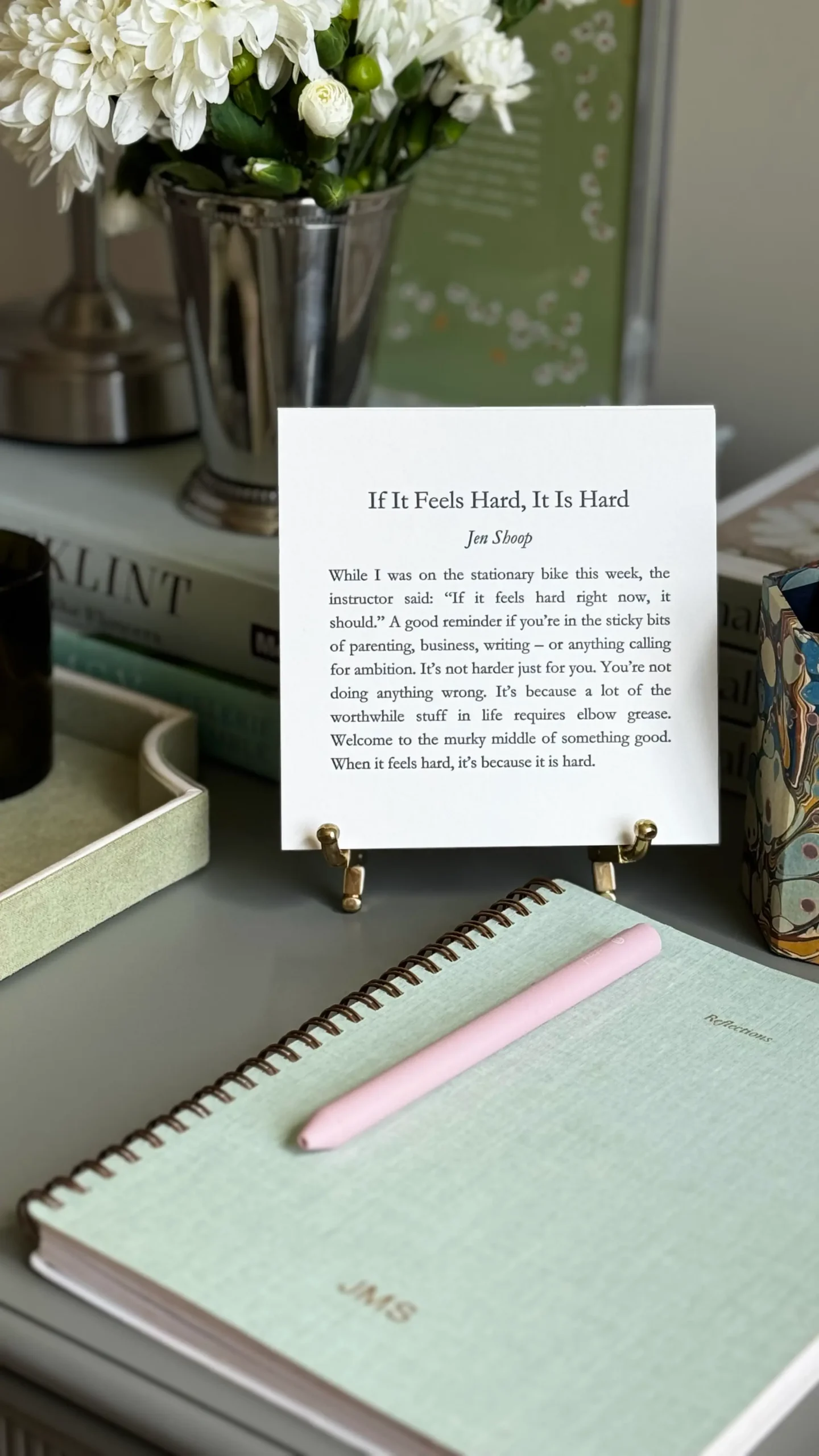 if it feels hard it is hard by jen shoop