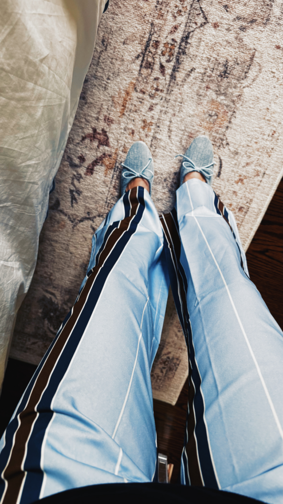 Poplin Striped Pants 