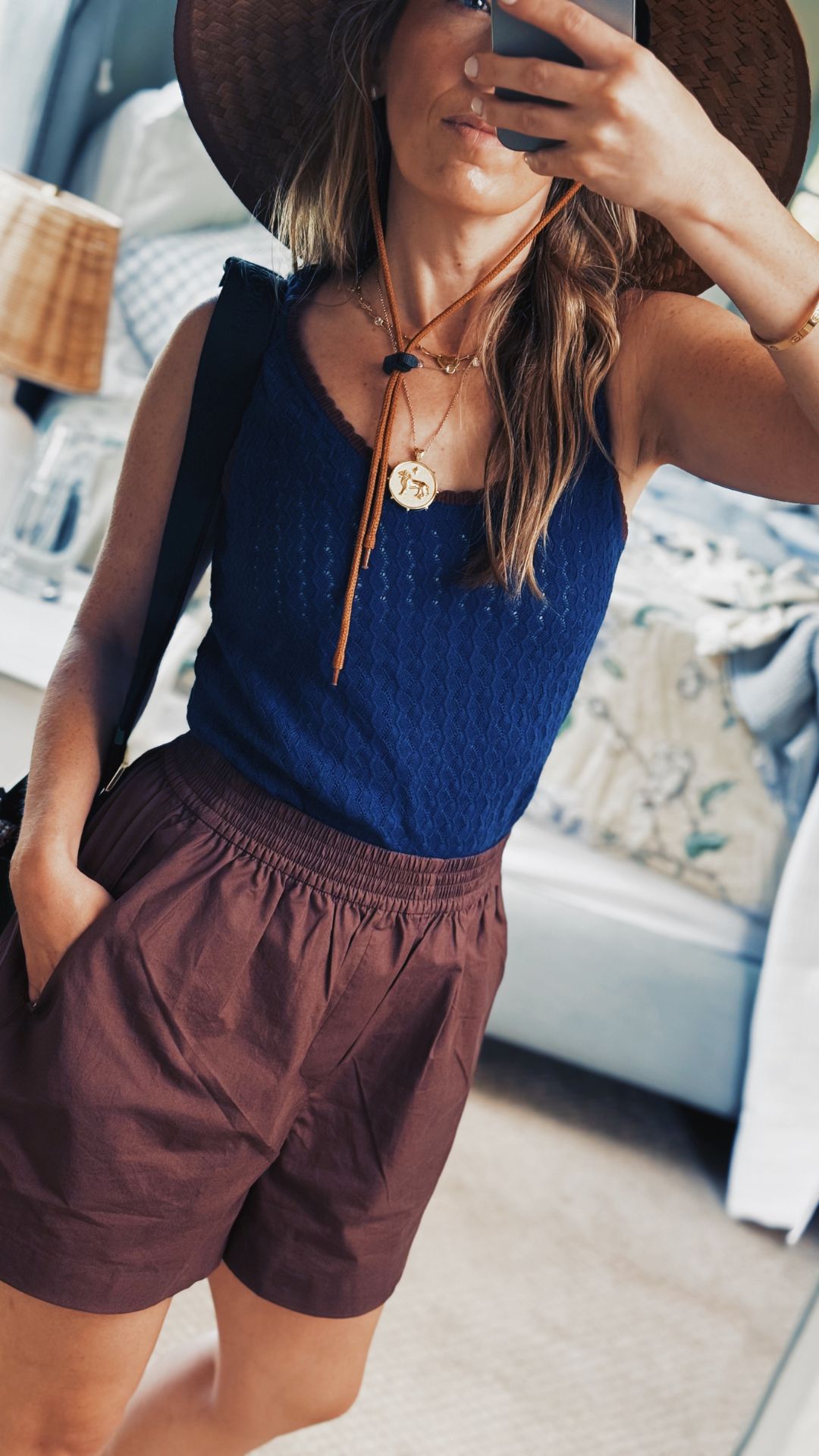 Varley Brown Shorts 