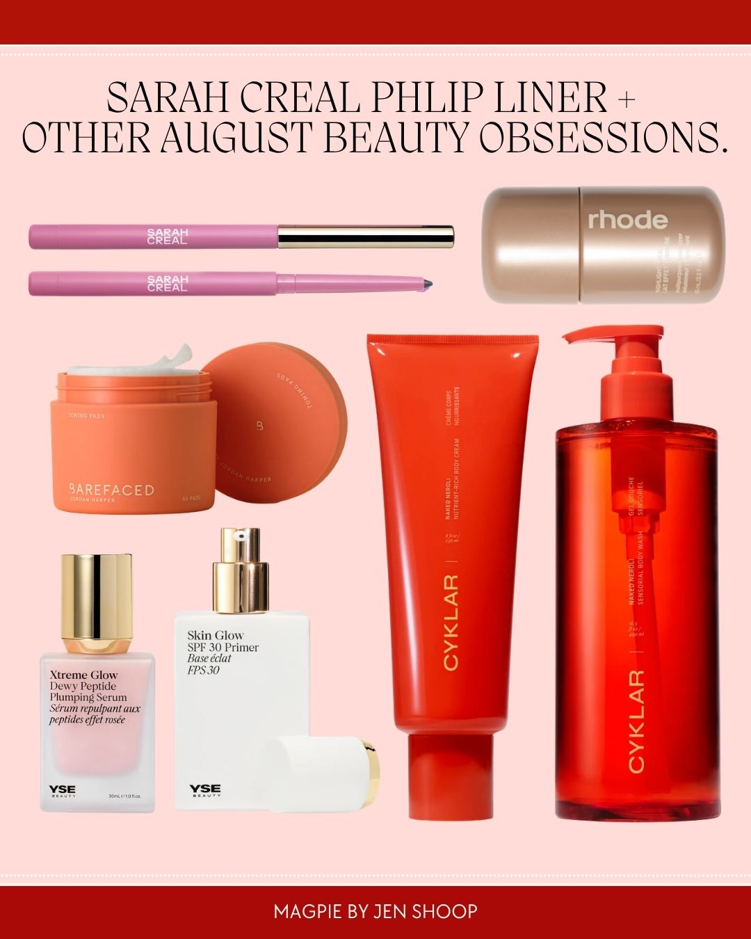 My favorite beauty and skincare products.