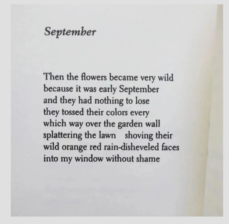 "September" by Grace Paley