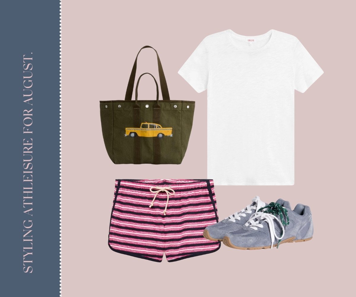 Styling athleisure for August collage. 