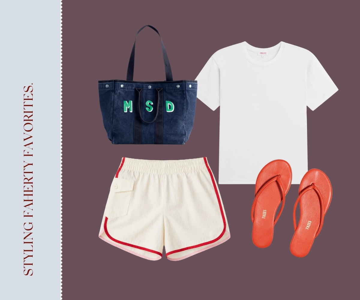 Styling Faherty favorites collage.