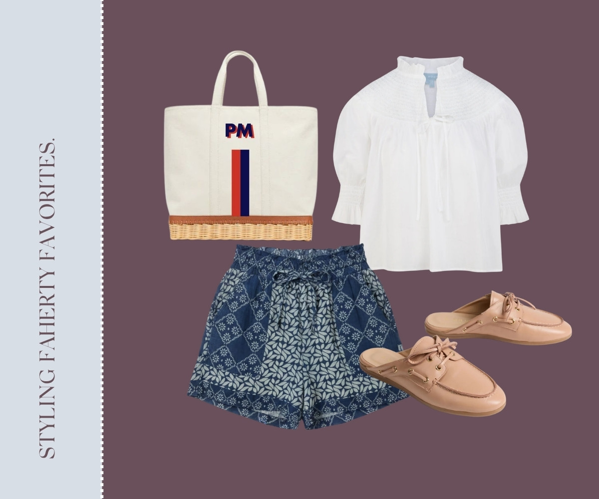 Styling Faherty favorites collage.