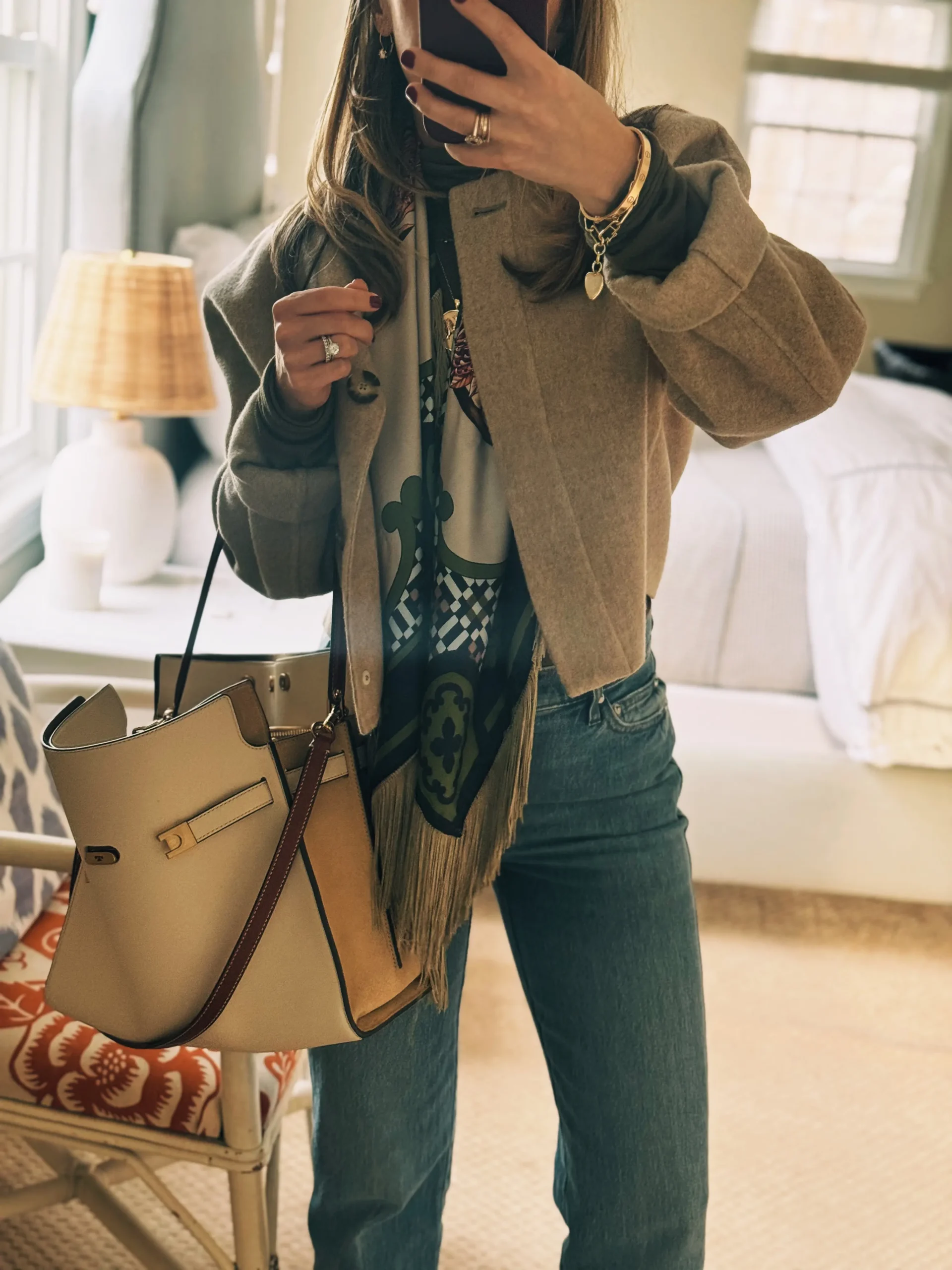 la double j tassel scarf