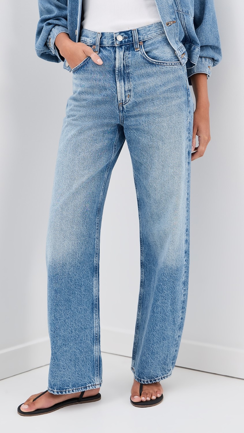 agolde low slung jeans