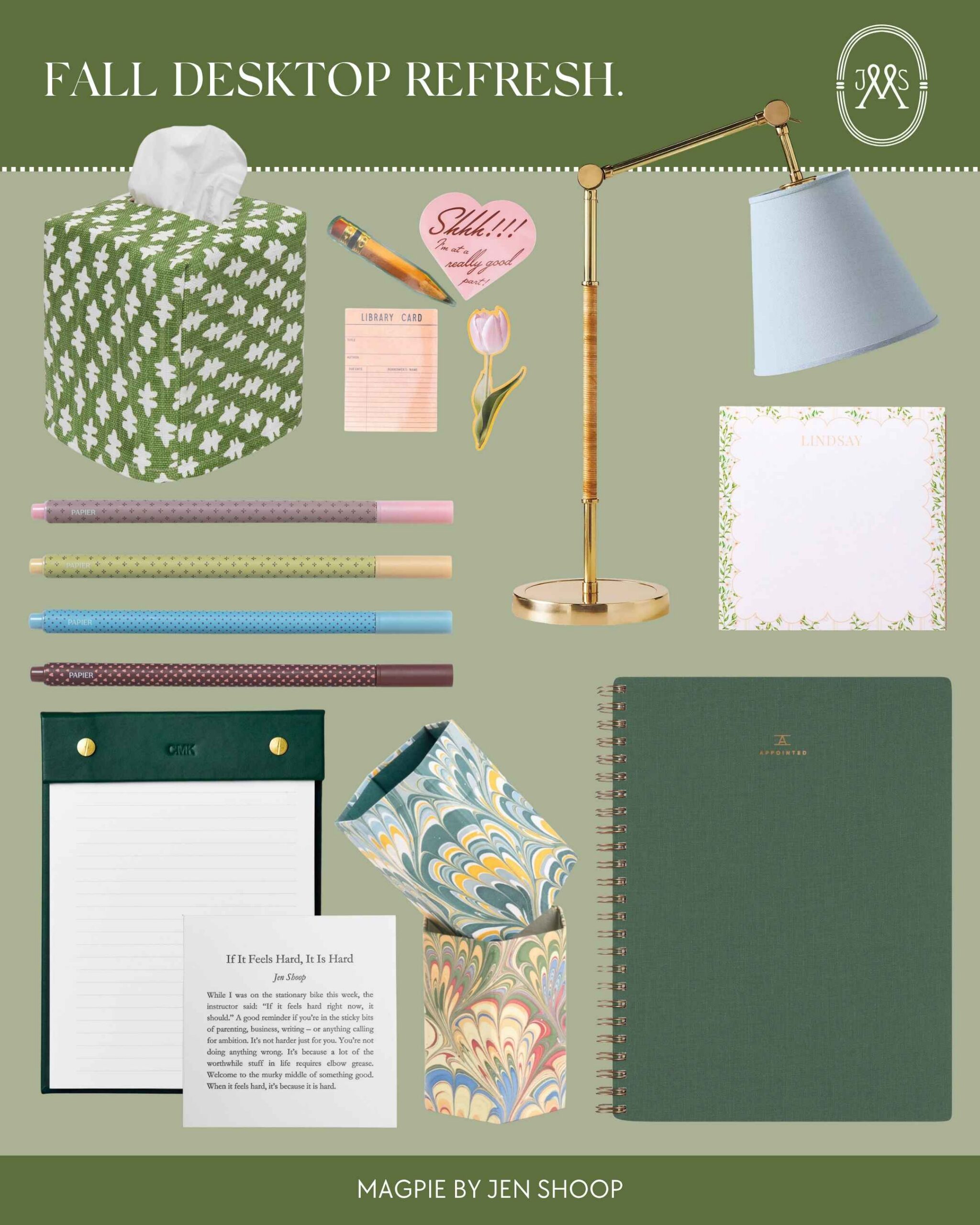 Fall desktop refresh collage.