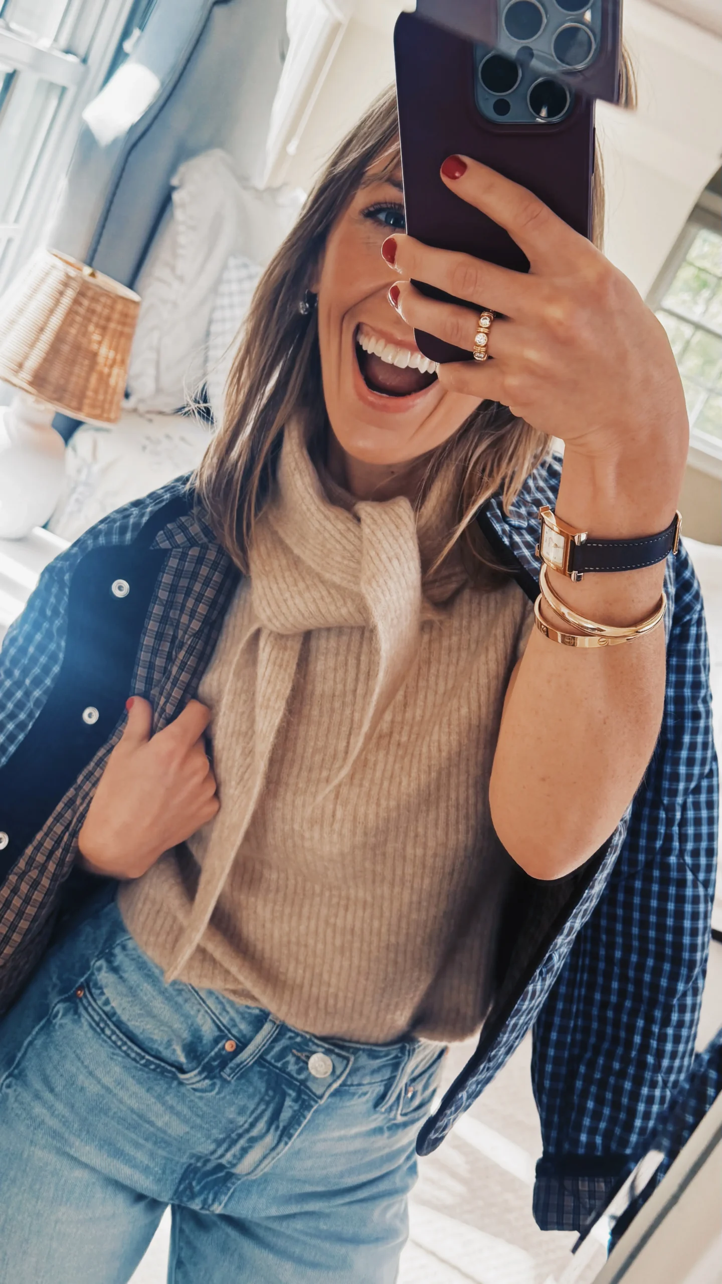 me + em knit tee with scarf