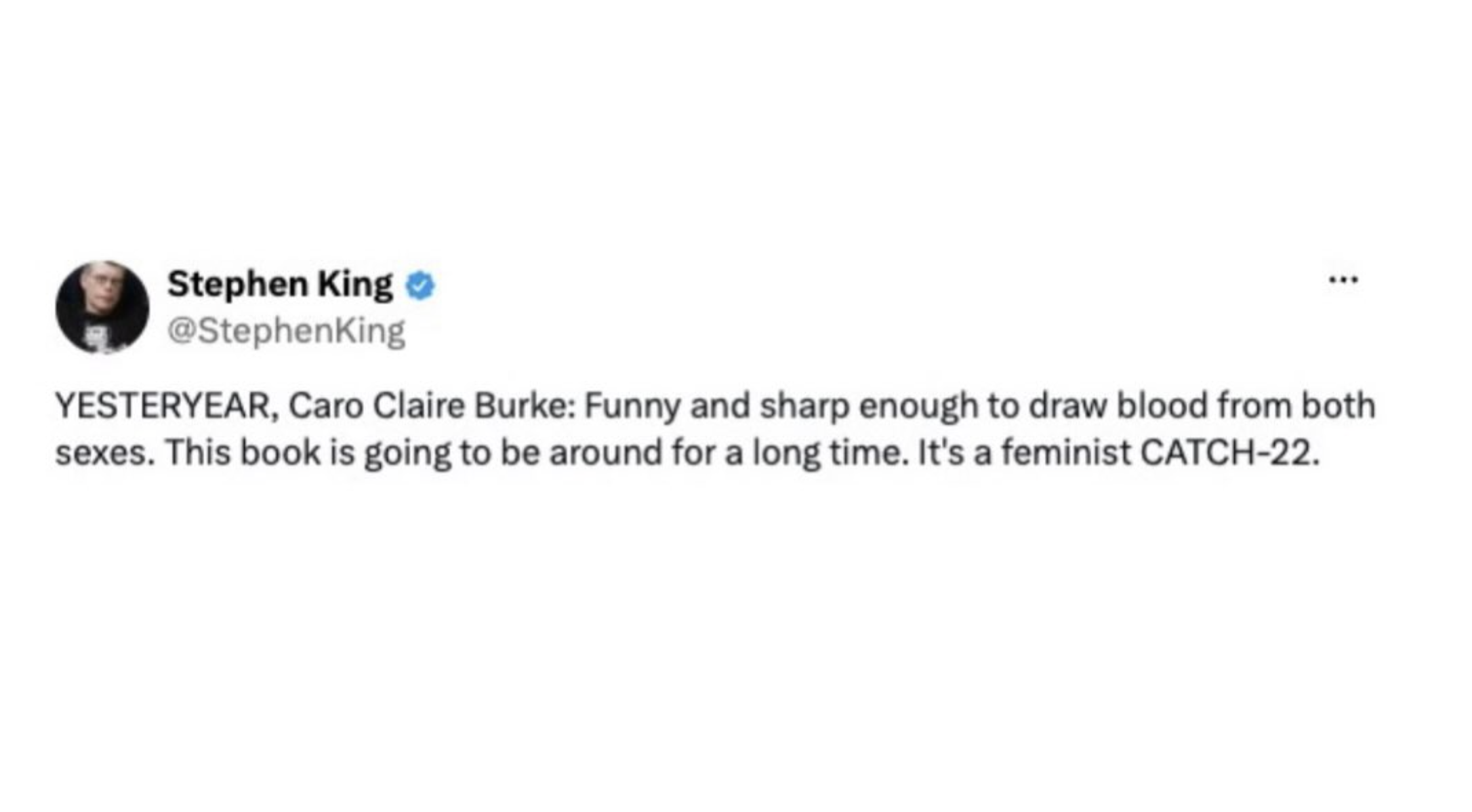 stephen king yesteryear quote