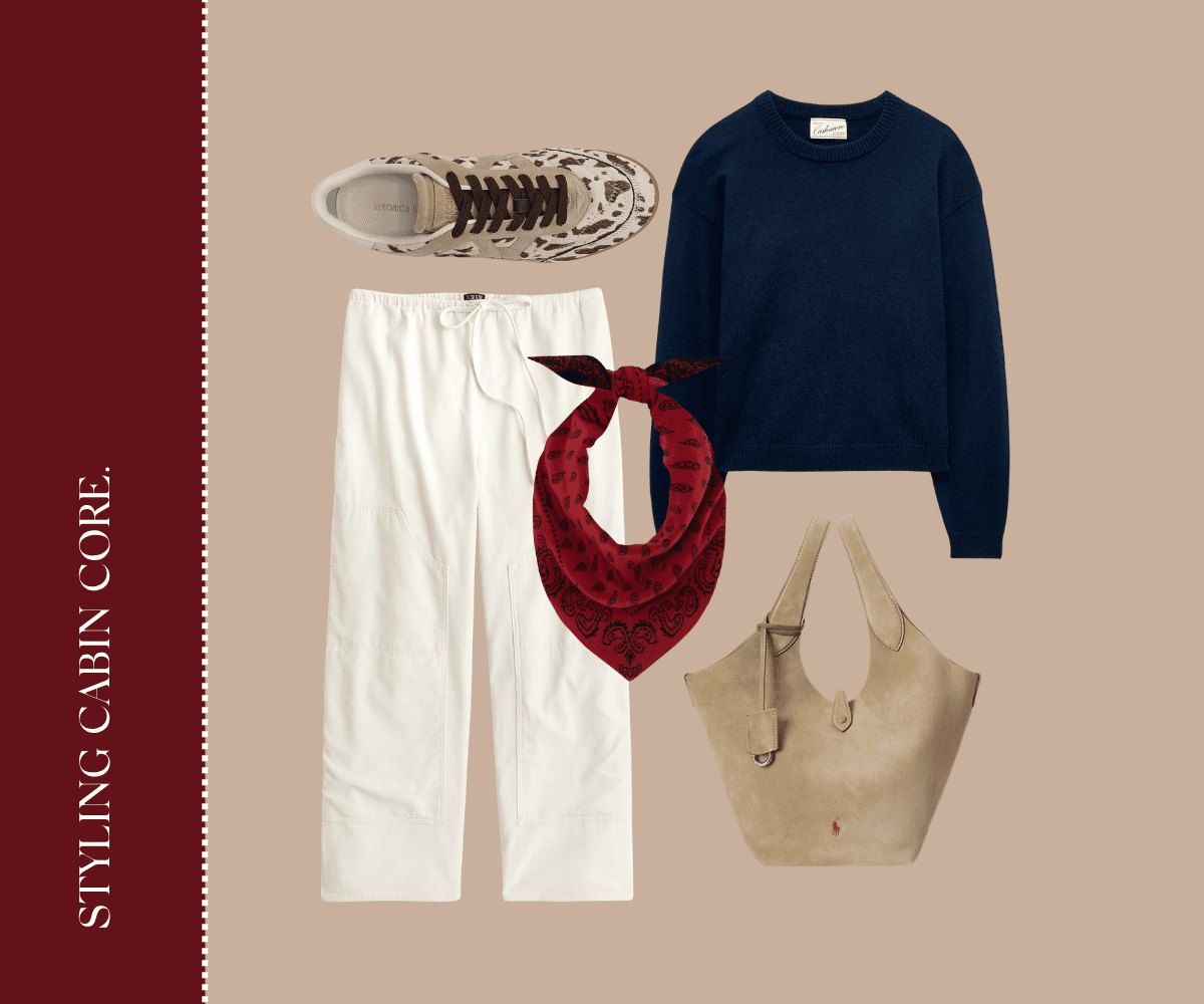 Styling cabin core collage. 