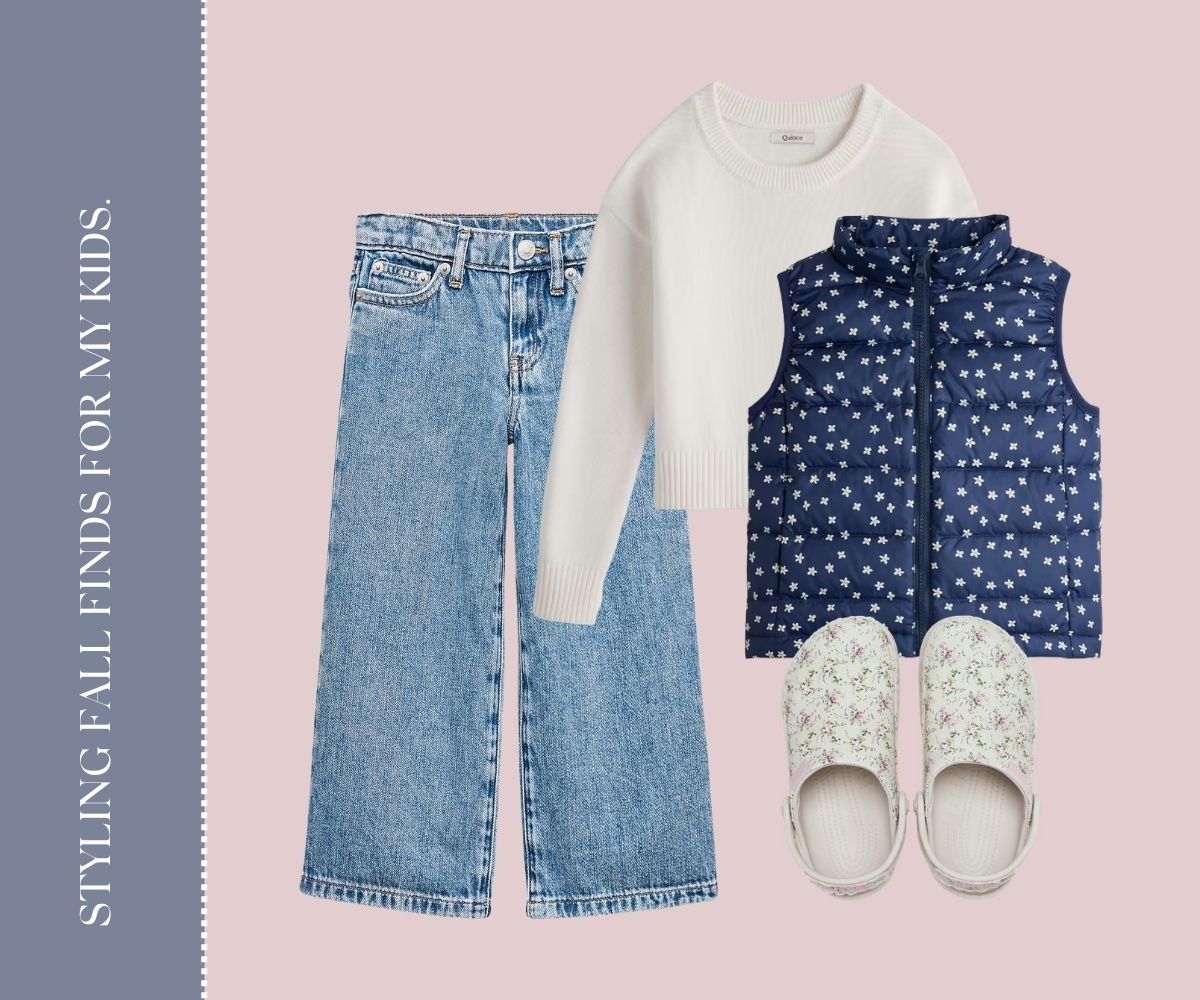 Styling fall finds for my kids collage. 
