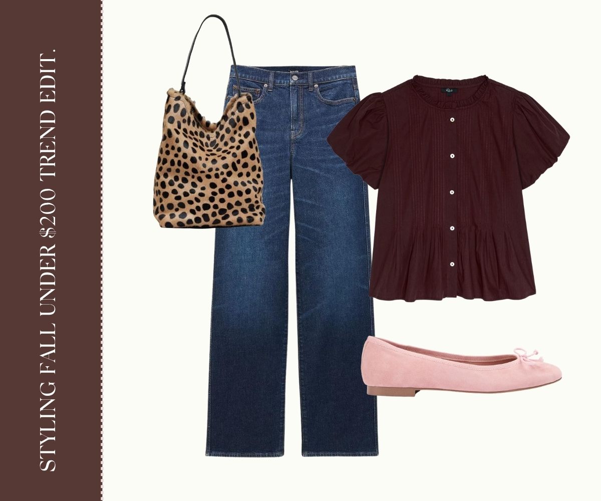Styling fall under $200 trend edit collage.