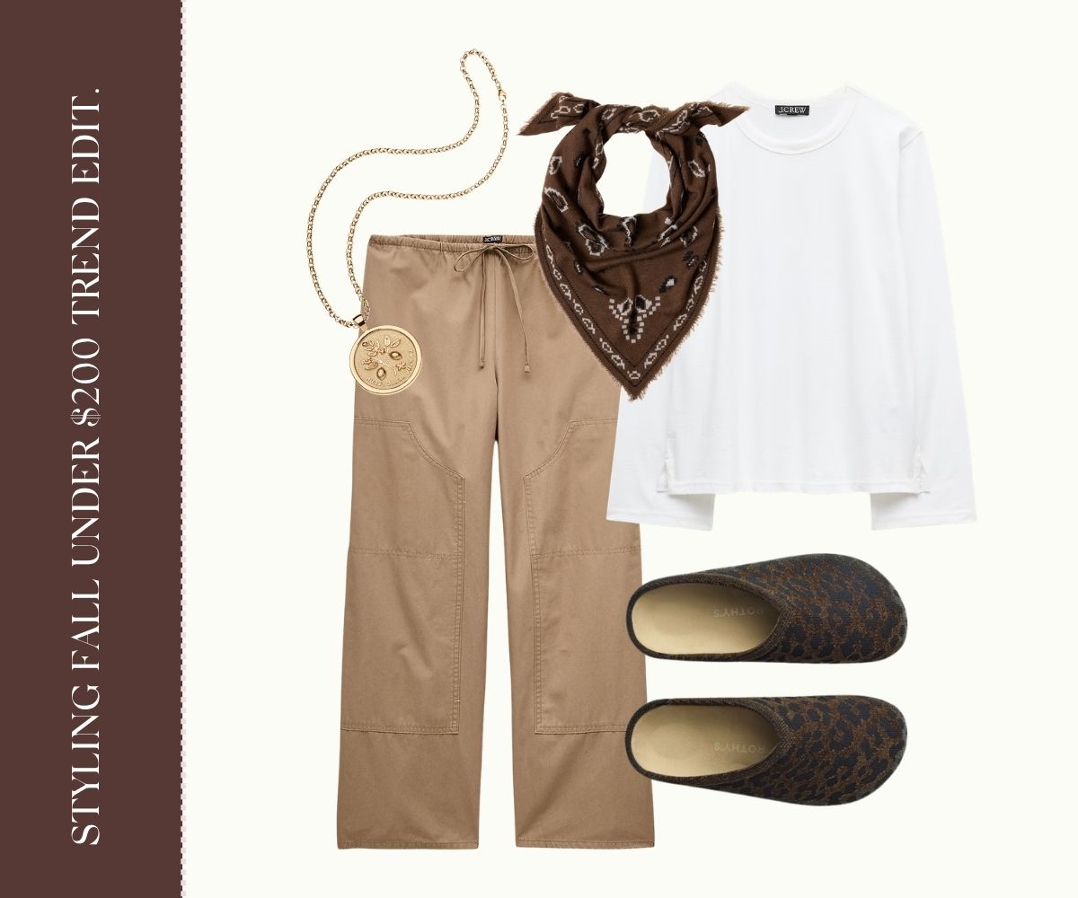 Styling fall under $200 trend edit collage.