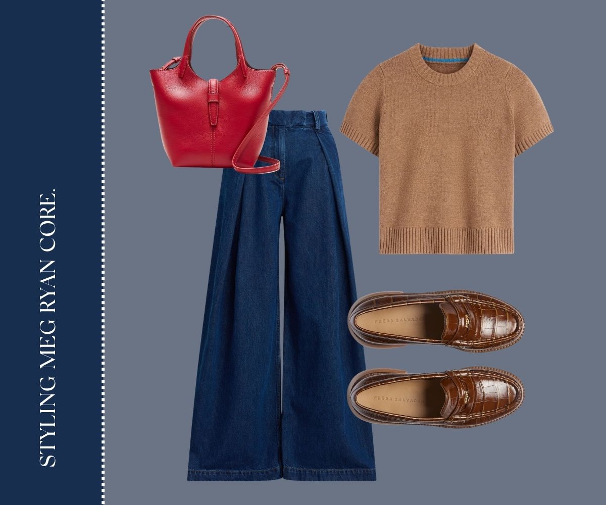 Styling meg ryan core collage.