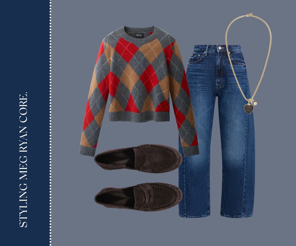 Styling meg ryan core collage.