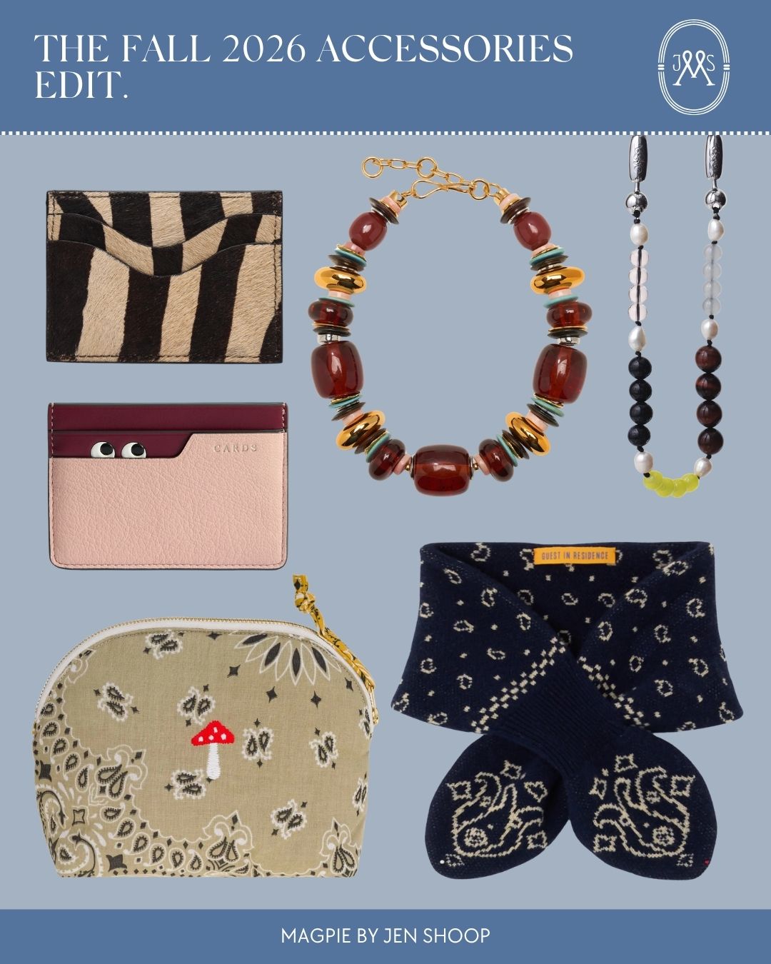 The fall 2026 accessories edit collage.