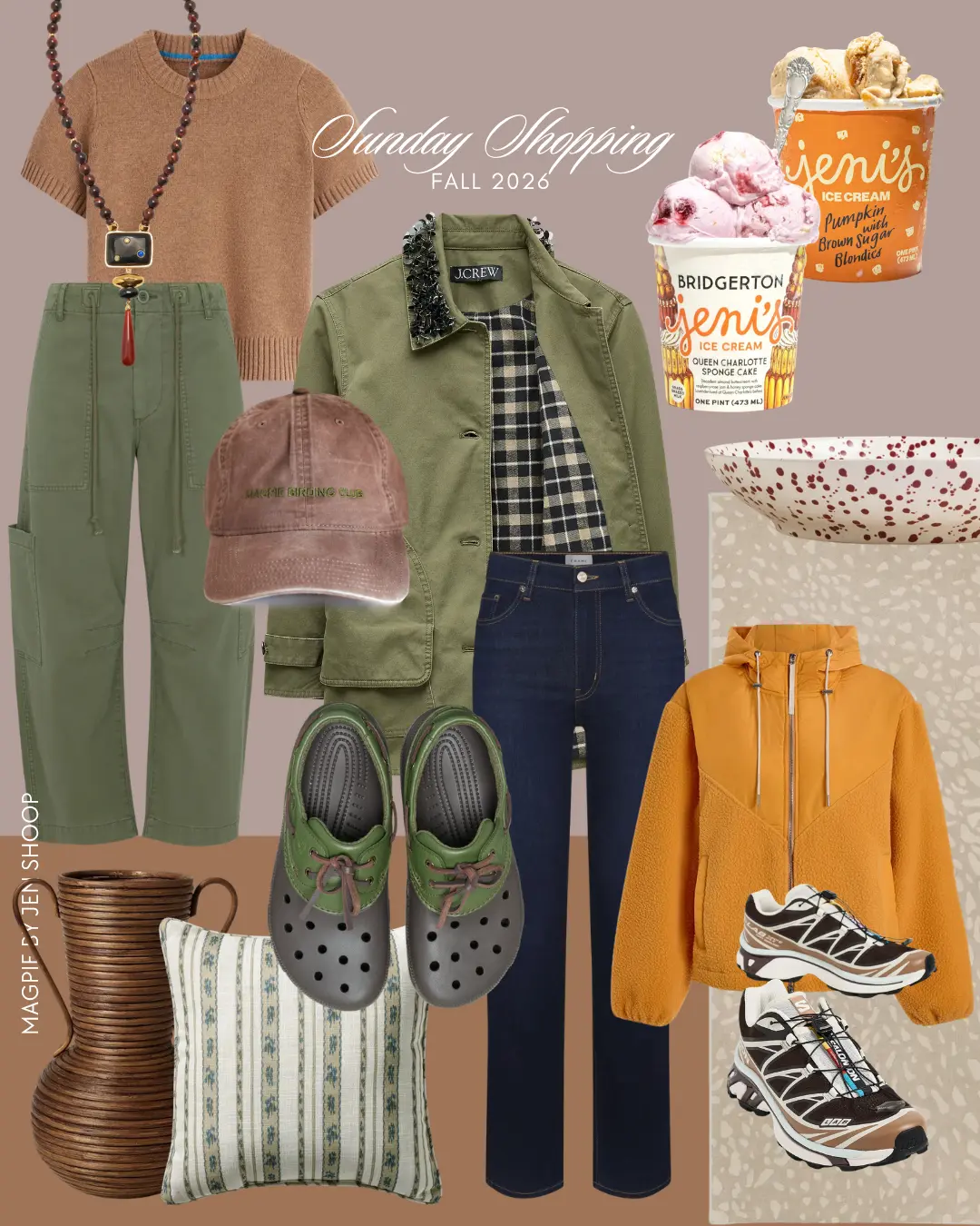 sunday shopping collage