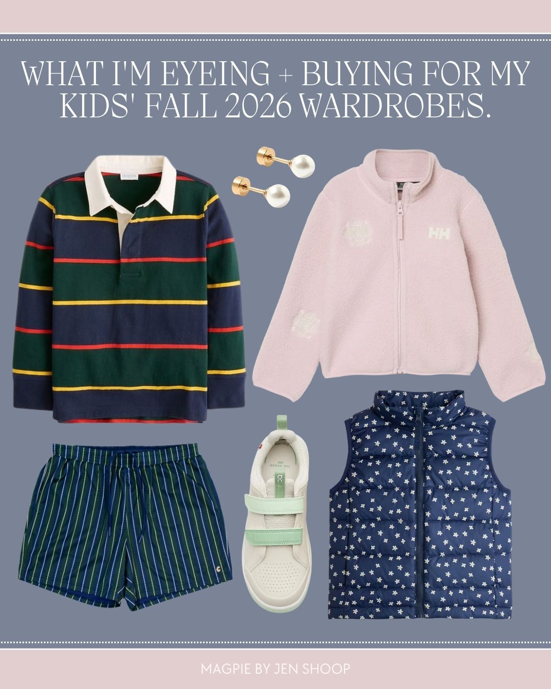 What I'm eyeing and buying for my kids fall 2026 wardrobes collage. 