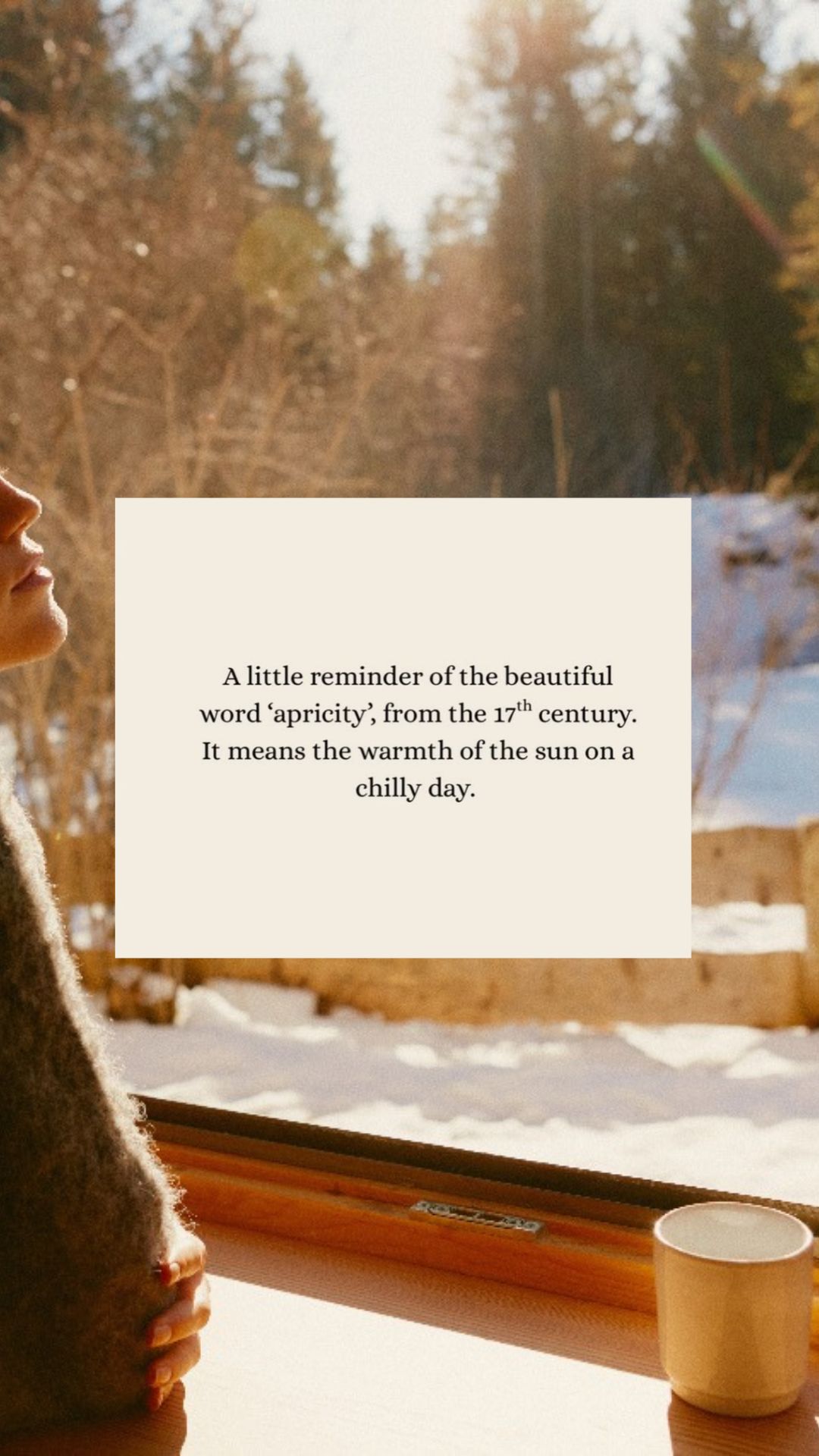 apricity word