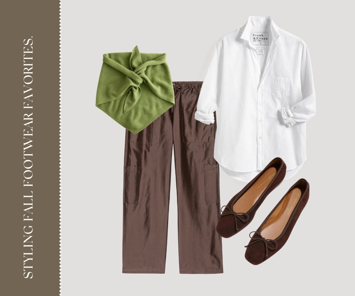 Styling fall footwear favorites collage. 
